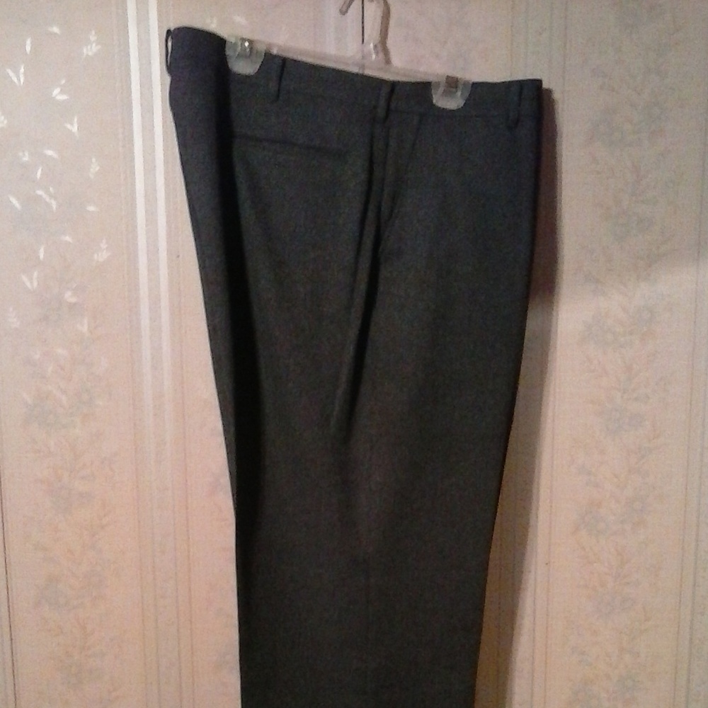 PERMA-PREST DARK GRAY DRESS PANTS 38X30